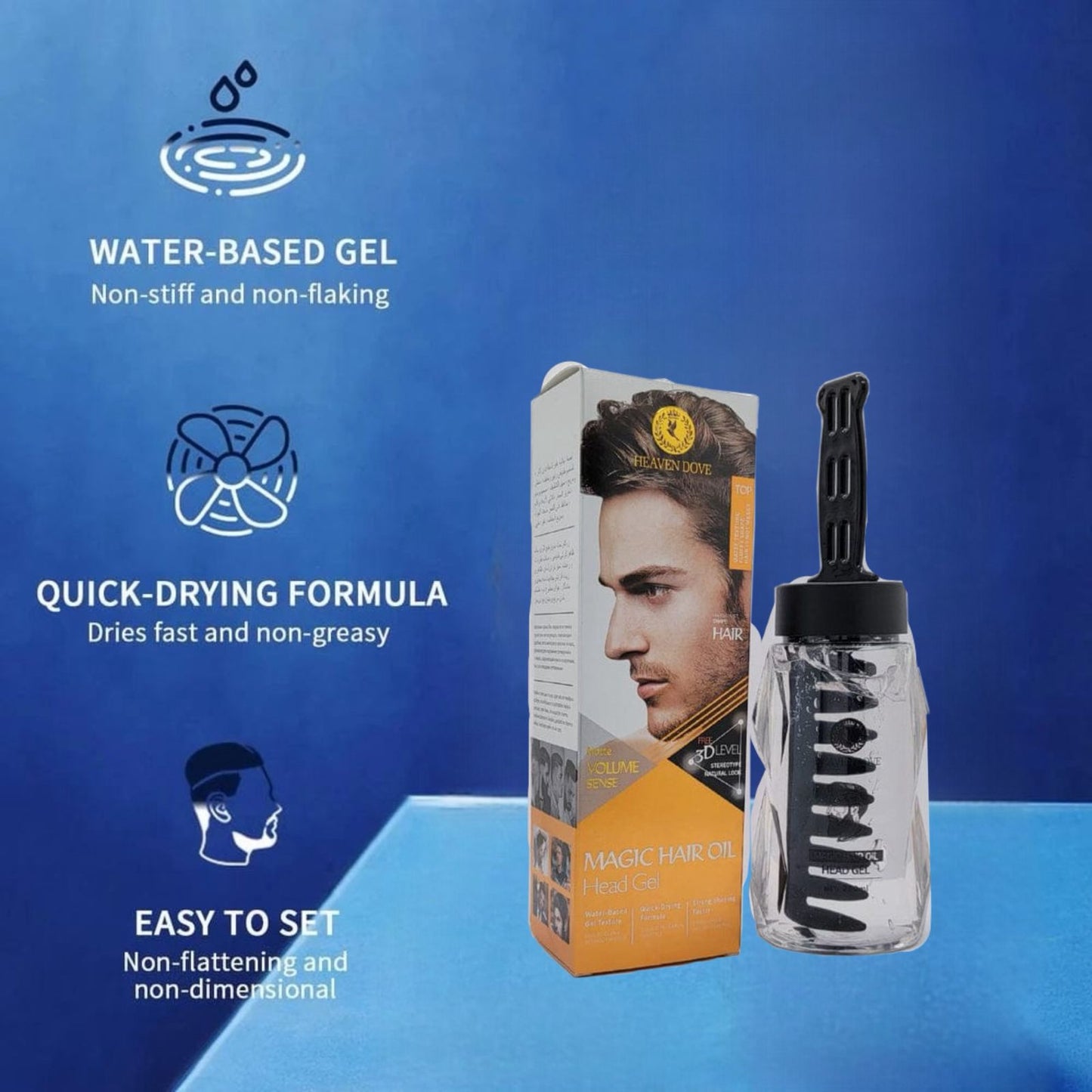 HEAVEN DOVE Styling Oil Head Gel β Strong Hold & Shine | 280ml