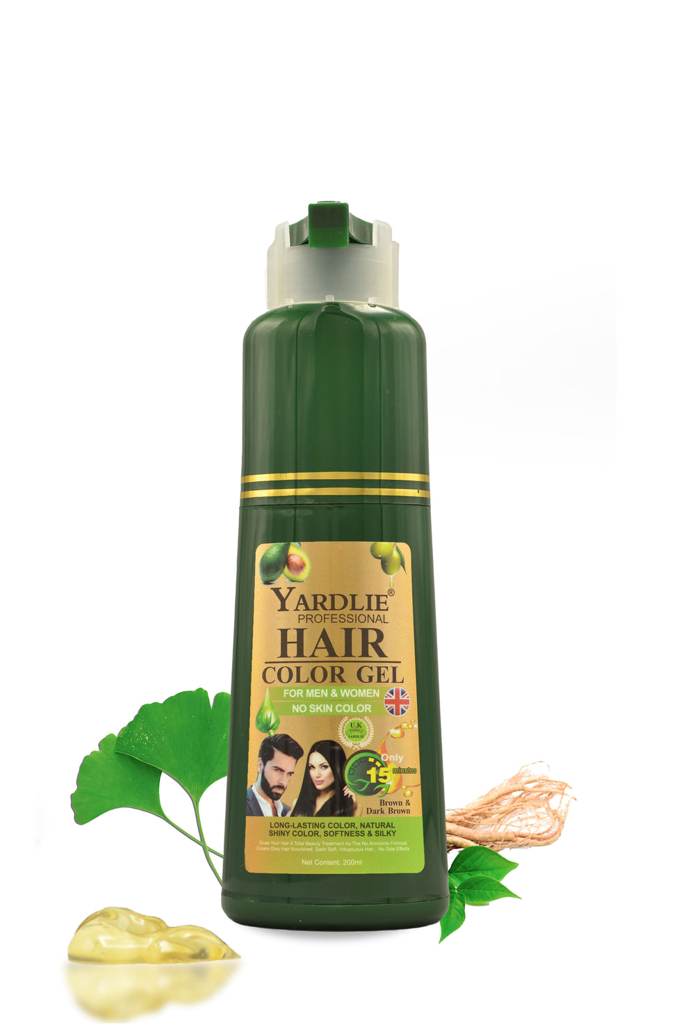 Yardlie Dark Brown Hair Color Gel 200ml. - Neozen Store