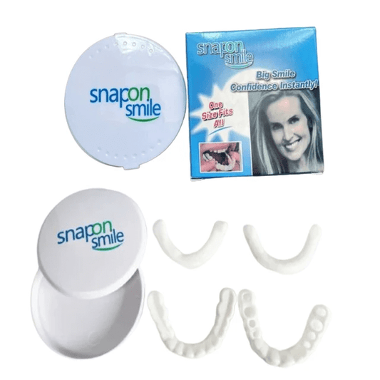 Instant Smile Reusable Snap-On Veneers - Perfect Upper & Lower Fit for a Confident Smile