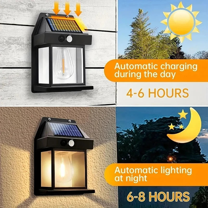 New Solar Wall Lamp Light (Auto Lighting On/Off) - Neozen Store