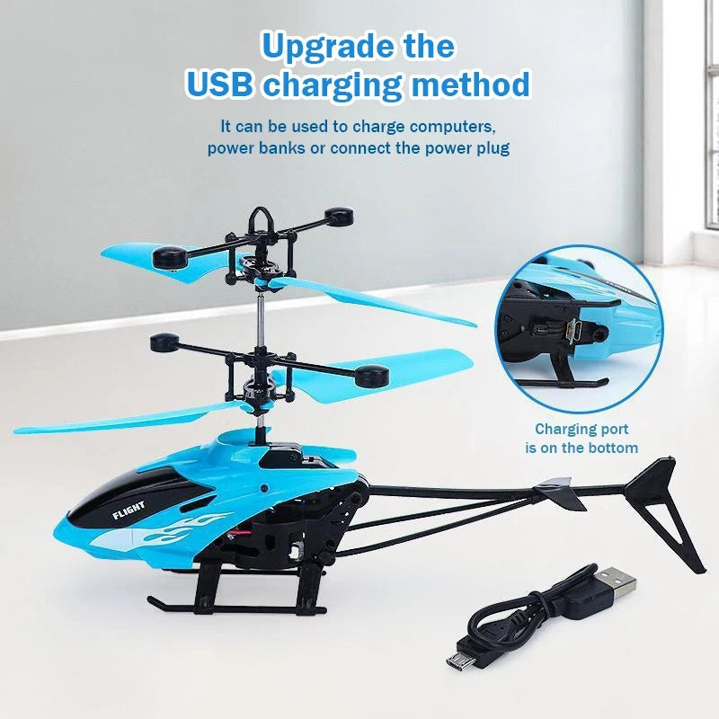 Helicopter with usb charging cable | flying helicopter for Kids - Neozen Store