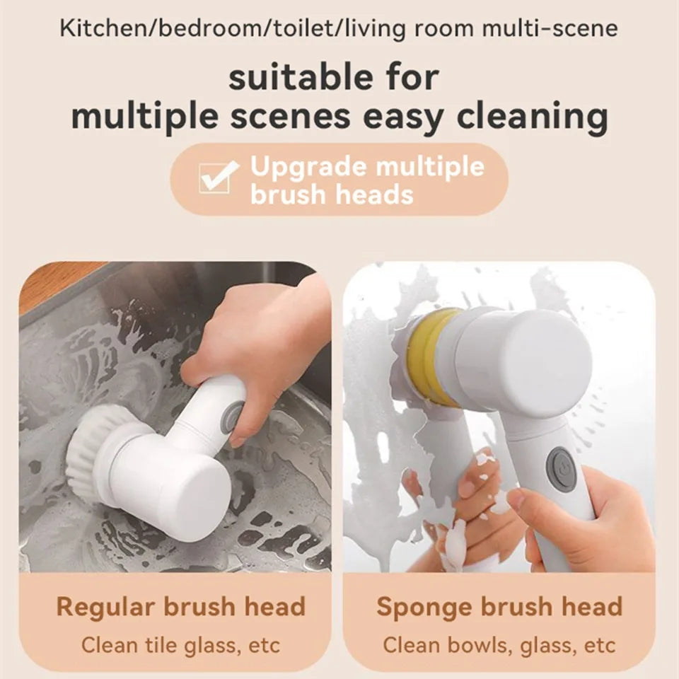 5-in-1 Rechargeable Electric Cleaning Brush - Neozen Store