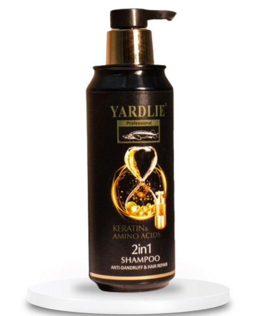 Yardlie Professional 2-in-1 Shampoo with Keratin & Amino Acids | Anti-Dandruff & Hair Repair