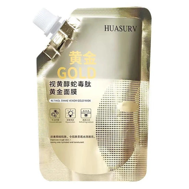 Retinol Gold Face Mask for Anti-Aging and Skin Rejuvenation